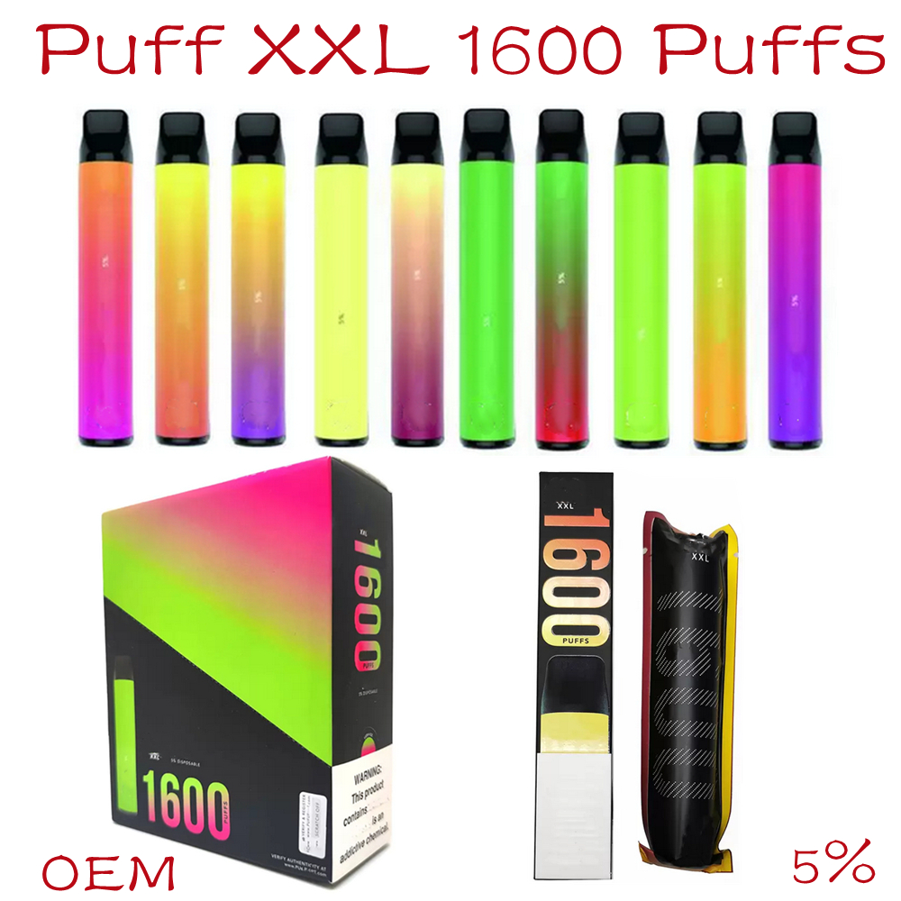 Puff Bar XXL 1600 Puffs Hot Vapes E Cigarettes Disposable Pens 1000mAh Battery 6.0 ml Pod Prefilled Cartridge 39+ Flavors bars
Puff Bar XXL 1600 Puffs Hot Vapes E Cigarettes Disposable Pens 1000mAh Battery 6.0 ml Pod Prefilled Cartridge 39+ Flavors bars