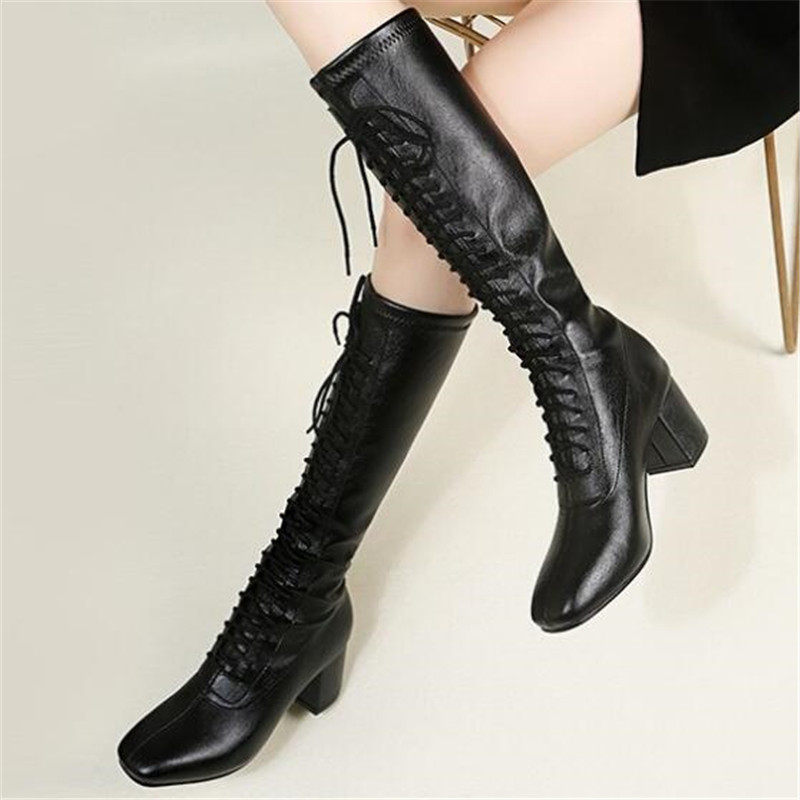 Long Boot Women Botas Mujer 2020 Botines Bota Feminina Fashion Winter Boots Black Lace-up Women Shoes Knee High Boots Size 35-40, Beige
Long Boot Women Botas Mujer 2020 Botines Bota Feminina Fashion Winter Boots Black Lace-up Women Shoes Knee High Boots Size 35-40, Beige