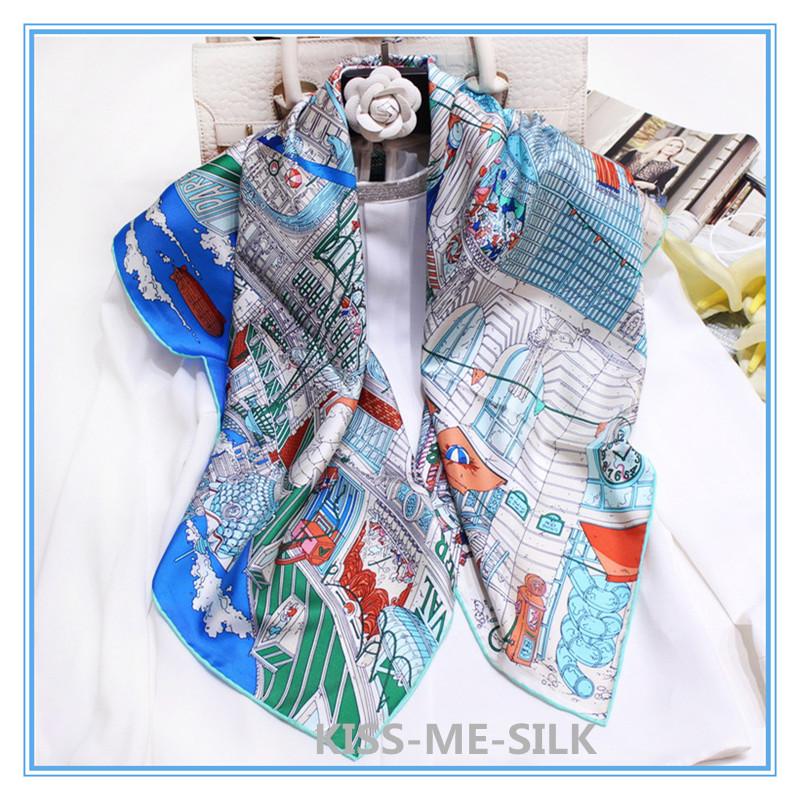 Scarves KMS Paris Avenue Heavy Mulberry-Silk Scarf Hand-curled Silk Twill Square Shawl 90*90CM/55G
Scarves KMS Paris Avenue Heavy Mulberry-Silk Scarf Hand-curled Silk Twill Square Shawl 90*90CM/55G