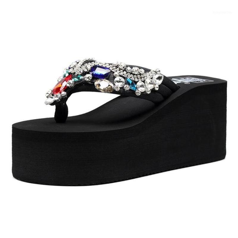 summer rhinestones slippers fashion women flip flops wedge platform beach slipper crystal sandals shiny glitter bohemia hawaiian1, 6cm heel pink
summer rhinestones slippers fashion women flip flops wedge platform beach slipper crystal sandals shiny glitter bohemia hawaiian1, 6cm heel pink