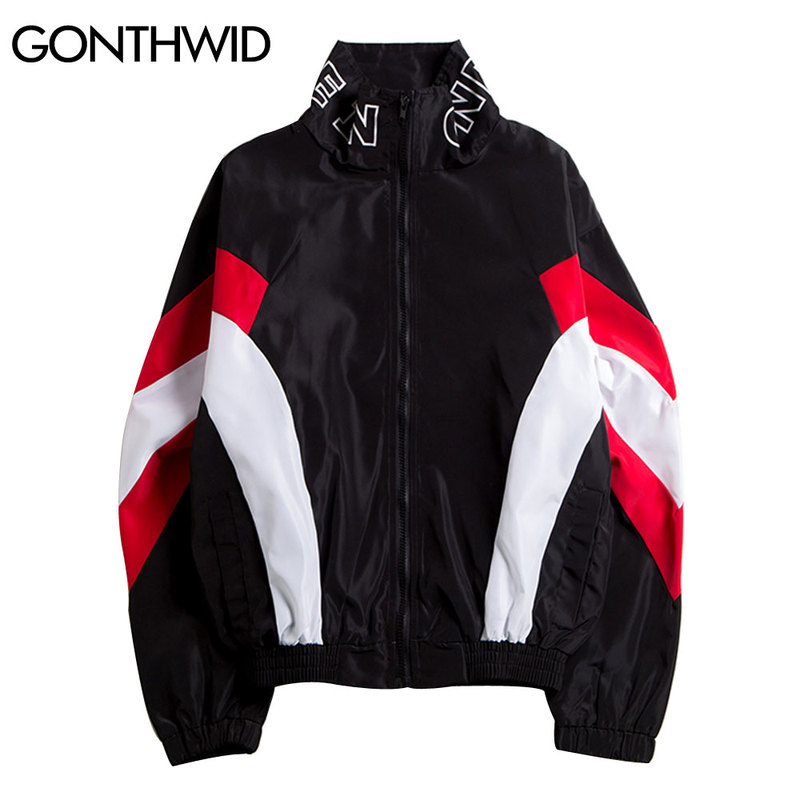 Jackets Streetwear Hip Hop Color Block Patchwork Full Zip Windbreaker Jacket Coats Harajuku Casual Jacket Tops Outwear, Kg-1
Jackets Streetwear Hip Hop Color Block Patchwork Full Zip Windbreaker Jacket Coats Harajuku Casual Jacket Tops Outwear, Kg-1
