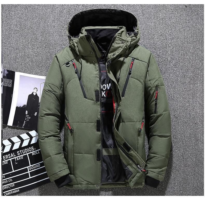 Mens Down Coats Casual Parkas Solid Color Men Down Puffer Jackets Hoooded Long Sleeve Winter Outerwear Hat Detachable, Black
Mens Down Coats Casual Parkas Solid Color Men Down Puffer Jackets Hoooded Long Sleeve Winter Outerwear Hat Detachable, Black