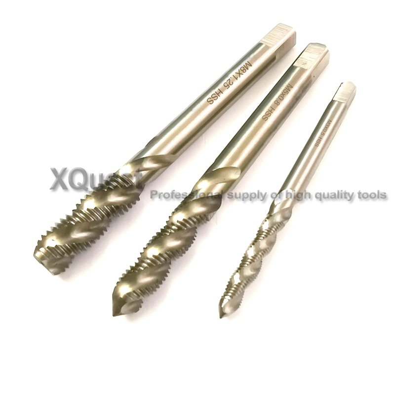 XQuest HSS Metric Spiral Flute Tap M2 M2.5 M3 M4 M5 M6 M8 Machine screw Thread Spiral Taps M10 M12 M14 M16 M18 M20
XQuest HSS Metric Spiral Flute Tap M2 M2.5 M3 M4 M5 M6 M8 Machine screw Thread Spiral Taps M10 M12 M14 M16 M18 M20