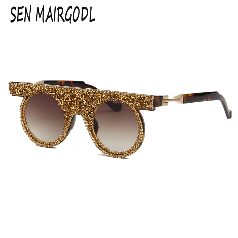 2020 design Round sunglasses women Crushed diamond classic retro steampunk sun glasses metal frame female shades
2020 design Round sunglasses women Crushed diamond classic retro steampunk sun glasses metal frame female shades