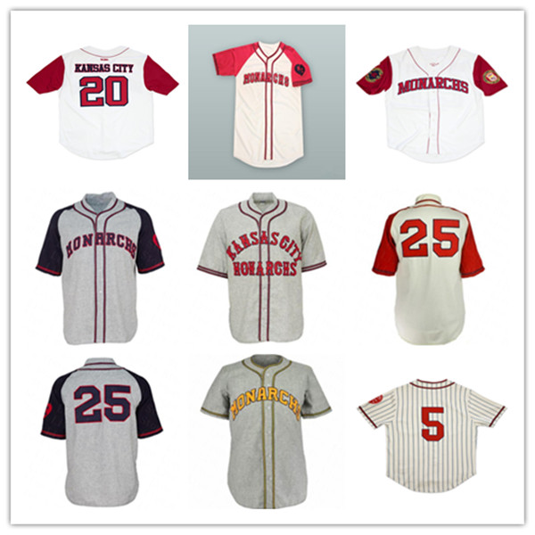 Men Vintage 1942 KC Monarchs Baseball 25 Satchel Paige Jackie 5 Robinson Negro League Stitched Jersey Cheap, Blank no name no number grey
Men Vintage 1942 KC Monarchs Baseball 25 Satchel Paige Jackie 5 Robinson Negro League Stitched Jersey Cheap, Blank no name no number grey
