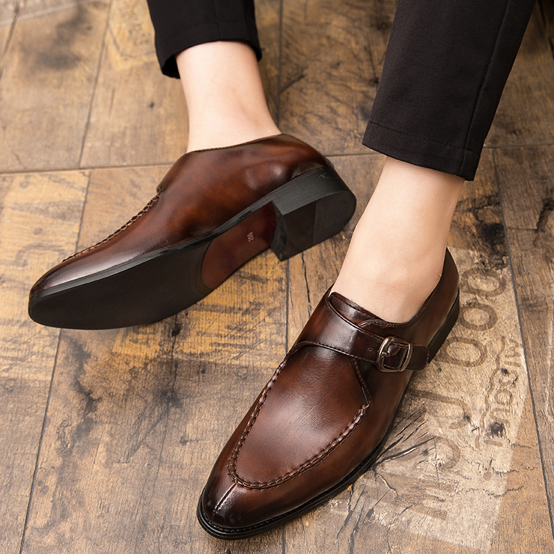 Italian Dress Shoes Men Wedding Party Shoes High Quality Casual Loafer Male Flat Shoes Plus Size 38-48 LJ201014
