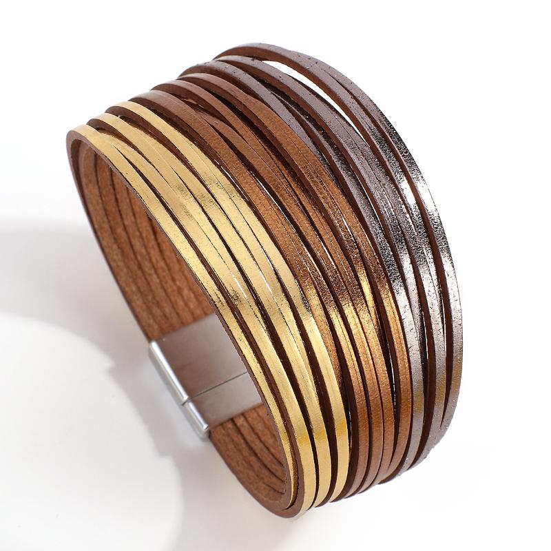 New Fashion Multilayer Leather Bracelets For Women Unique Gradient Multicolor Charm Bracelet Bangle Party Jewelry Gift
New Fashion Multilayer Leather Bracelets For Women Unique Gradient Multicolor Charm Bracelet Bangle Party Jewelry Gift