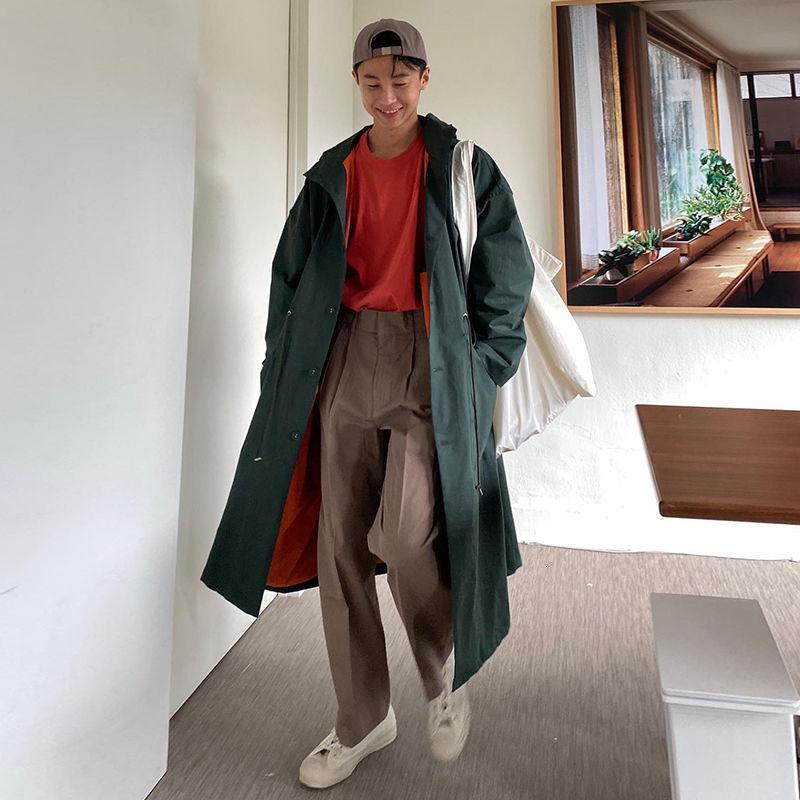2020 Autumn And Winter New Youth Popular Solid Color Loose Waist Long Single-breasted Trench Coat Fashionable Casual Hooded Top, Black
2020 Autumn And Winter New Youth Popular Solid Color Loose Waist Long Single-breasted Trench Coat Fashionable Casual Hooded Top, Black