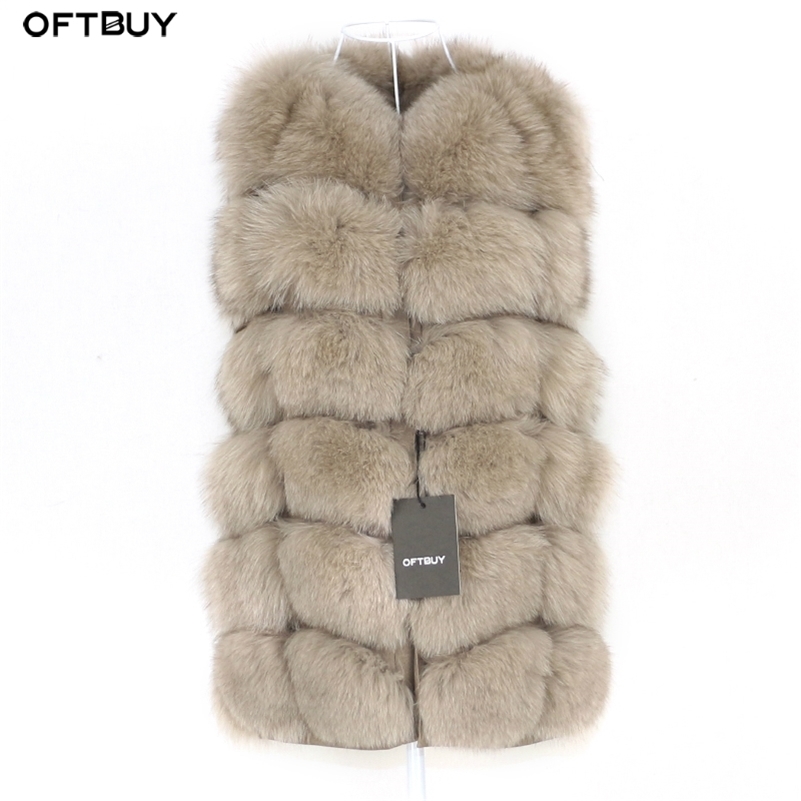 OFTBUY Spring Real Fox Fur Vest Women Sleeveless Winter Jacket Gilet Natural Fur Coat Bodywarmer Waistcoat Thick Warm Streetwear 201212, Dark khaki 70cm
OFTBUY Spring Real Fox Fur Vest Women Sleeveless Winter Jacket Gilet Natural Fur Coat Bodywarmer Waistcoat Thick Warm Streetwear 201212, Dark khaki 70cm