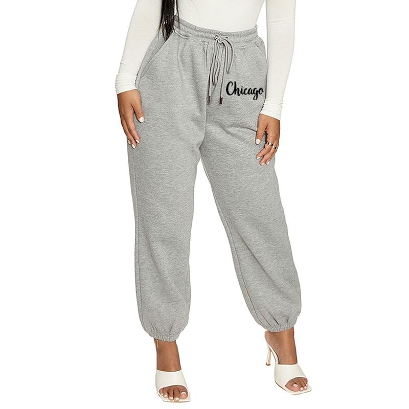 Fitness Sweatpants Letter Print Women Autumn Casual Beam Pant Elastic Waist Spring Harem Pants Gray Fitness Sport Long Pants, Y004 gray
Fitness Sweatpants Letter Print Women Autumn Casual Beam Pant Elastic Waist Spring Harem Pants Gray Fitness Sport Long Pants, Y004 gray