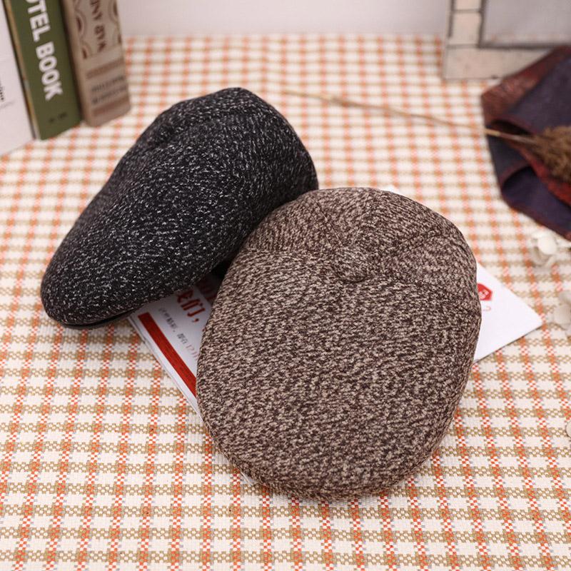 Fashion Autumn Winter Men Grey Flat Caps 1PC Comfortable Newsboy Caps M L Size Woolen Hats 6 Colors Soft Warm Hat
Fashion Autumn Winter Men Grey Flat Caps 1PC Comfortable Newsboy Caps M L Size Woolen Hats 6 Colors Soft Warm Hat