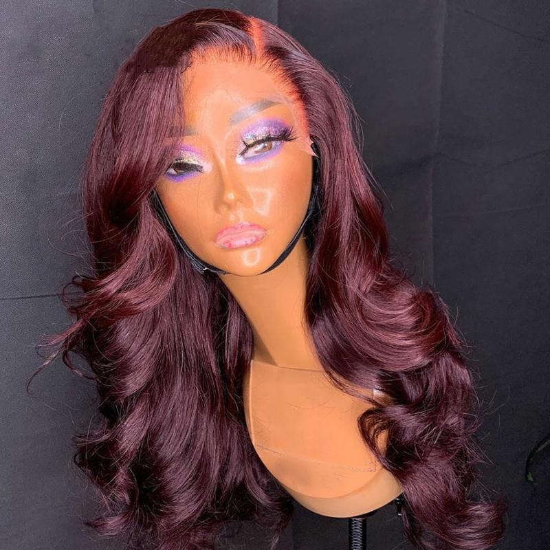 Ombre 99J Red Body Wave 13x4 Lace Front Wigs Burgury Human Hair Wigs Bleached Knots, 13x4 lace front wig
Ombre 99J Red Body Wave 13x4 Lace Front Wigs Burgury Human Hair Wigs Bleached Knots, 13x4 lace front wig