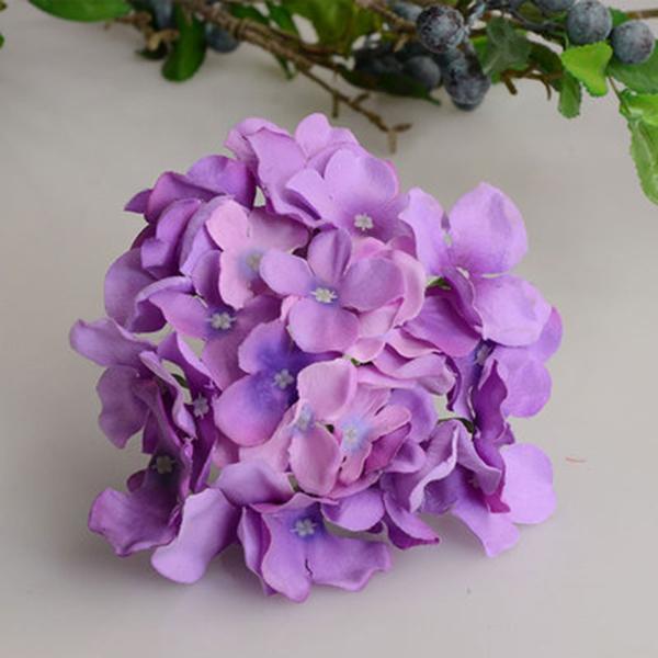 Artificial Hydrangea Bouquet Flower Silk Flowers with Free Stem for Home Wedding Decoration Gift LBShipping