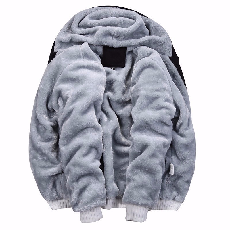 Fleece Jacket Men Winter Thickening Jacket Male Streetwear Autumn Slim Fit Warm Coat European Fashion Bomber Mens Vintage T200106