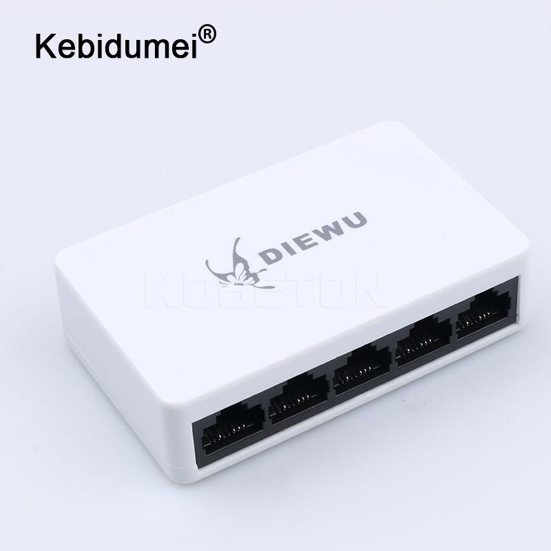 kebidumei High speed 100Mbps Mini 5 Ports portas Fast Ethernet LAN RJ45 Network Switch Switcher Hub Desktop PC US/EU adapter
kebidumei High speed 100Mbps Mini 5 Ports portas Fast Ethernet LAN RJ45 Network Switch Switcher Hub Desktop PC US/EU adapter