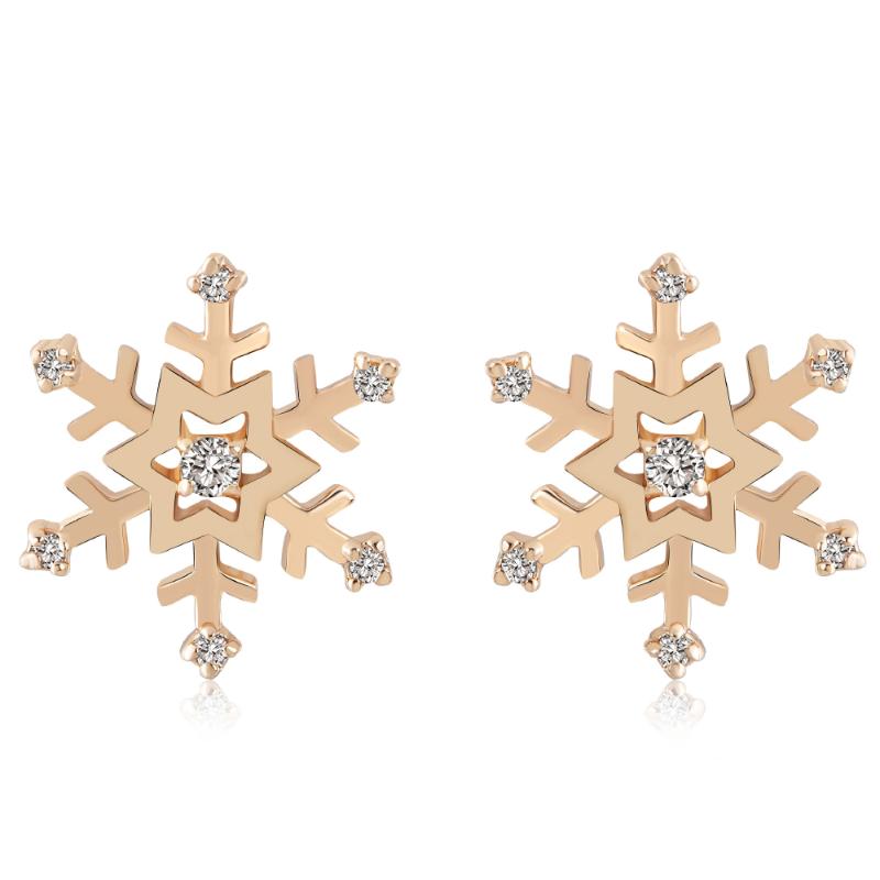 Unique Snowflake Party Stud Earrings Rose Gold Color Fashion Brand Cubic Zirconia Vintage Jewelry HotSale For Women DFE215
Unique Snowflake Party Stud Earrings Rose Gold Color Fashion Brand Cubic Zirconia Vintage Jewelry HotSale For Women DFE215