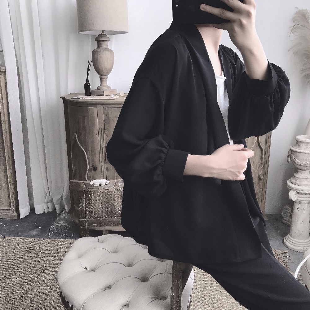 2021 New S-5xl!! Black Men's Protective Summer Shirt Chiffon Kimono Simple Day Line of Vintage. T1OD, White
2021 New S-5xl!! Black Men's Protective Summer Shirt Chiffon Kimono Simple Day Line of Vintage. T1OD, White