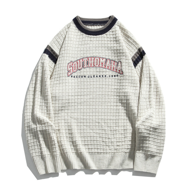 Letters Embroidery Men Women Sweater Round Neck Autumn Men's Sweaters Knitwear Man Clothing, Beige
Letters Embroidery Men Women Sweater Round Neck Autumn Men's Sweaters Knitwear Man Clothing, Beige