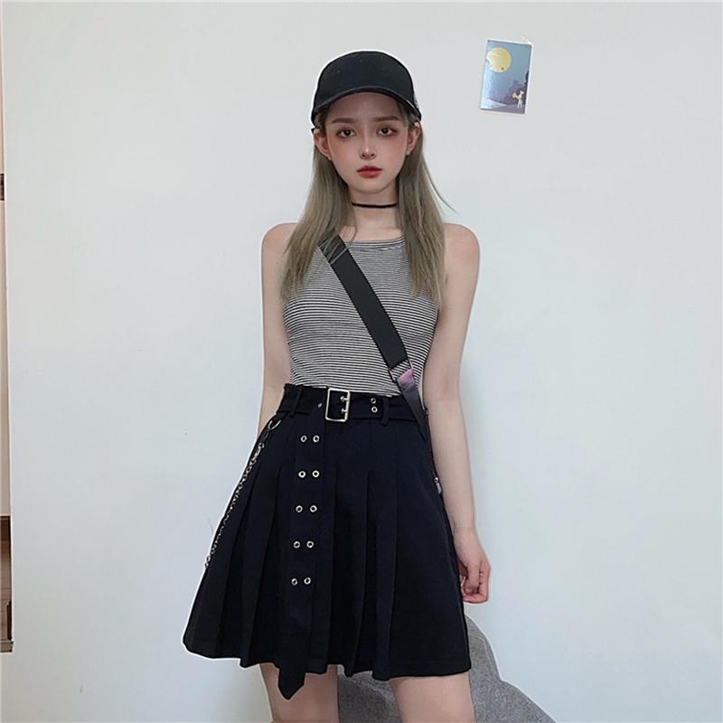 Spring Summer Women's Skirts Korean Style Solid Color High Waist Pleated Skirt New Slim and Thin Short Female Skirt GX609, Black
Spring Summer Women's Skirts Korean Style Solid Color High Waist Pleated Skirt New Slim and Thin Short Female Skirt GX609, Black