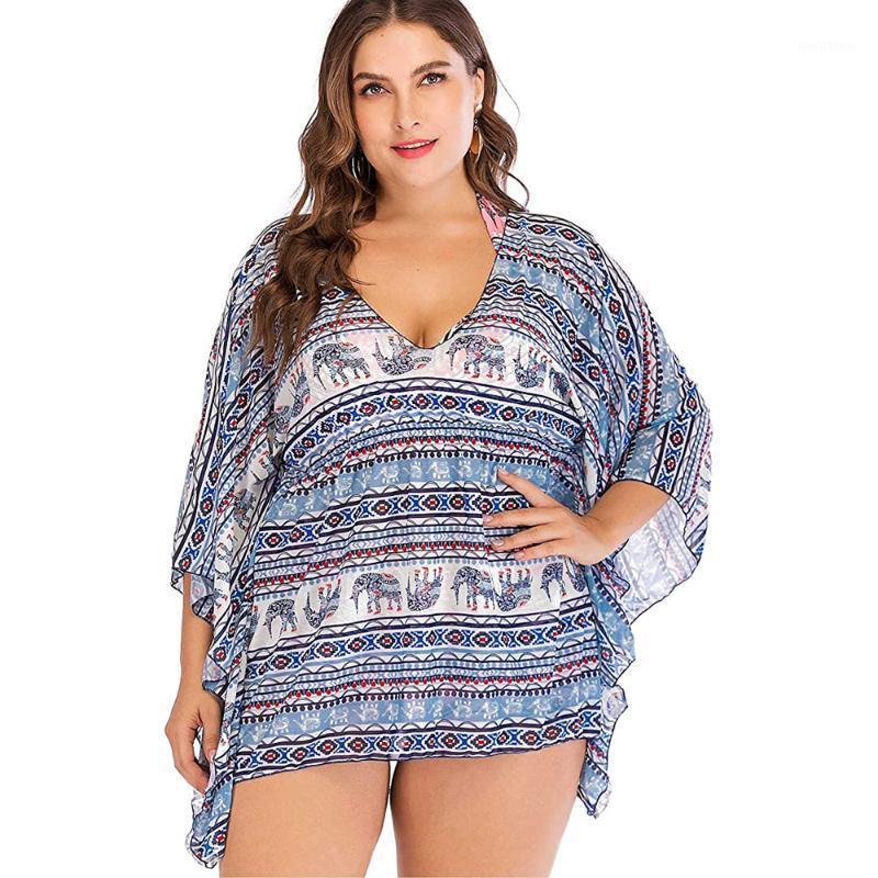 Plus Size Bikini Beach Cover Up Women Bohemian Bathing Suit Dress Lady vestido Swimsuit Cover Up Summer Beach Wear1
Plus Size Bikini Beach Cover Up Women Bohemian Bathing Suit Dress Lady vestido Swimsuit Cover Up Summer Beach Wear1