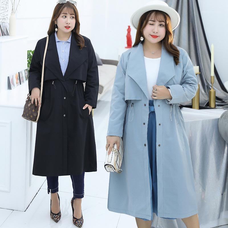 Plus Size England Style Solid Long Trench Coat for Women Loose Adjustable Waist Women Coats Black European Autum Wind Breaker1
Plus Size England Style Solid Long Trench Coat for Women Loose Adjustable Waist Women Coats Black European Autum Wind Breaker1