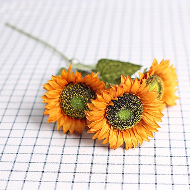 Decorative Flowers & Wreaths 30pcs Artificial Sunflower 3 Heads/piece Silk Yellow/blue/orange/red/green Gerebra 23.62" For Wedding Home
Decorative Flowers & Wreaths 30pcs Artificial Sunflower 3 Heads/piece Silk Yellow/blue/orange/red/green Gerebra 23.62" For Wedding Home