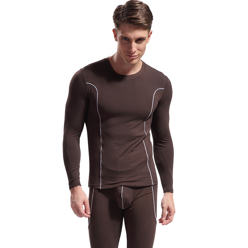 Men's Long Johns Set Bamboo Fiber Soft Thermal Underwear Comfortable Mens Leggings warm Sleepwear for winter 201023