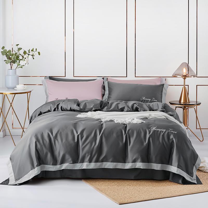 New 60S 100% Long-staple Cotton Bedding Sets Egyptian Solid Set Lace Embroidered Stitching Color Spread Duvet Bed Fitted Cover
New 60S 100% Long-staple Cotton Bedding Sets Egyptian Solid Set Lace Embroidered Stitching Color Spread Duvet Bed Fitted Cover