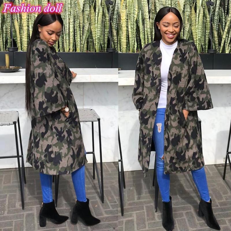 2020 autumn winter women long tops long sleeve camouflage print casual straight jackets turn-down collar coats, Army green
2020 autumn winter women long tops long sleeve camouflage print casual straight jackets turn-down collar coats, Army green