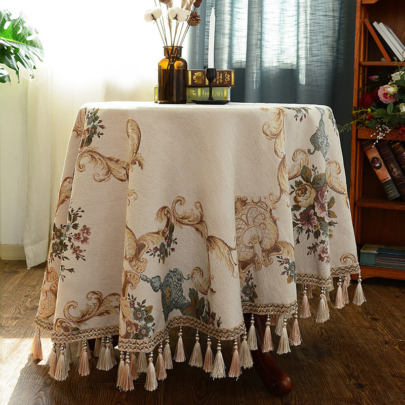 Proud Rose European Chenille Table Thicken Tablecloths Household Rectangular Cover Cloth Dustproof Custom 201120