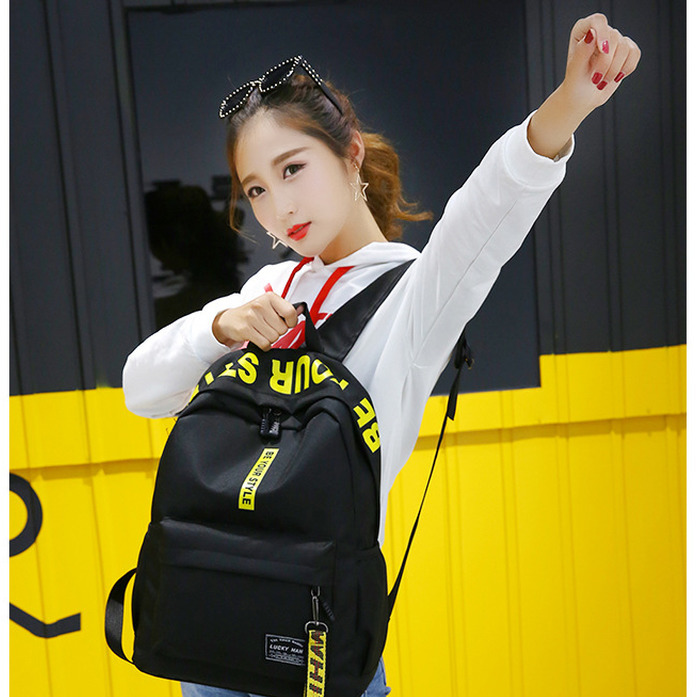 school bags for teenage girls Student BagPack Black Teens Men Women Backpack Schoolbag Female back pack LJ201029