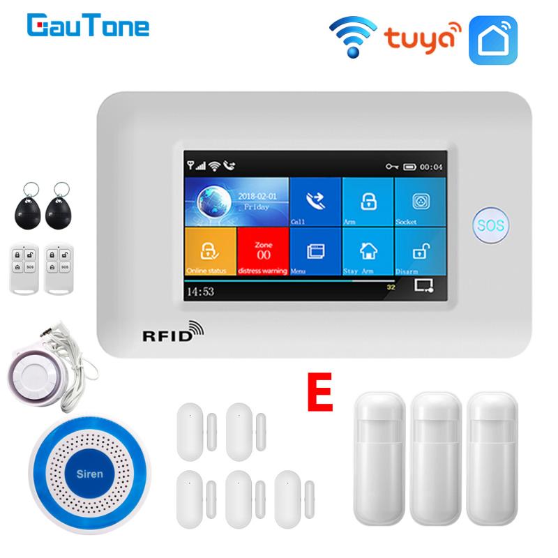 GauTone WiFi GSM Alarm System 433MHz Burglar Security Motion Detector Wireless Solar Siren TUYA Smart Life APP Control
GauTone WiFi GSM Alarm System 433MHz Burglar Security Motion Detector Wireless Solar Siren TUYA Smart Life APP Control