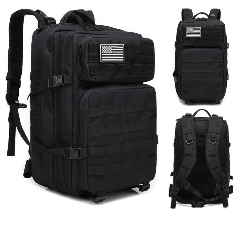 45L Outdoor Camouflage Backpack Assault Tactical Infantry Rucksack Sports Camping Hiking Trekking Hunting Bag Backpacks, Black
45L Outdoor Camouflage Backpack Assault Tactical Infantry Rucksack Sports Camping Hiking Trekking Hunting Bag Backpacks, Black