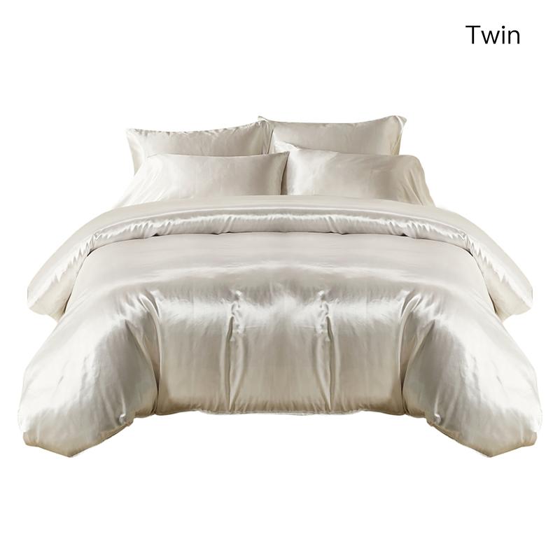 Bedding Sets Faux Silk Duvet Cover Microfiber Fabric Comfortable Queen King Bedroom 3pcs/set Three-piece Home Textile, White
Bedding Sets Faux Silk Duvet Cover Microfiber Fabric Comfortable Queen King Bedroom 3pcs/set Three-piece Home Textile, White