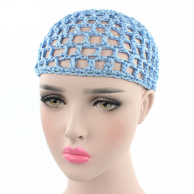 Hand-crocheted nightcaps Kufei hats Women's hair accessories Net pockets Hair nets Net caps 5 10 15 Pieces/lot