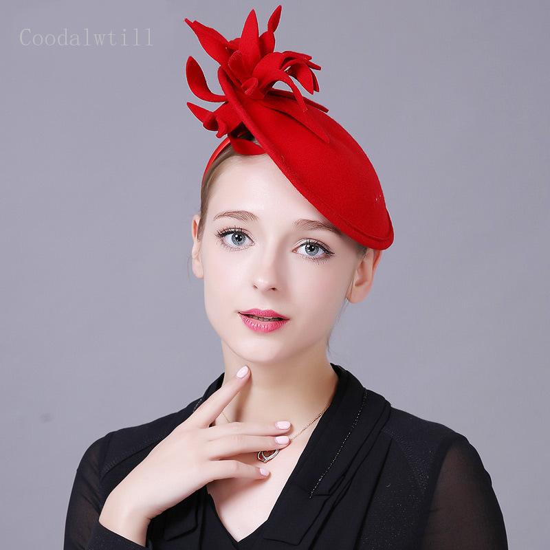 Lady Elegant Wool Red Fedora Hats For women Fascinators Wedding Hat Black Pillbox Hats Lady Formal Dress Fedoras
Lady Elegant Wool Red Fedora Hats For women Fascinators Wedding Hat Black Pillbox Hats Lady Formal Dress Fedoras