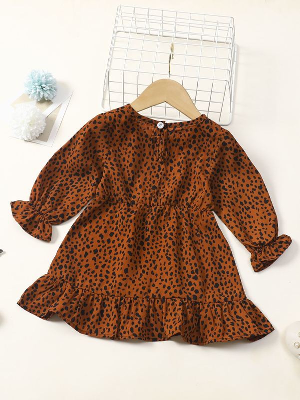Baby Dalmatian Print Smock Dress SHE