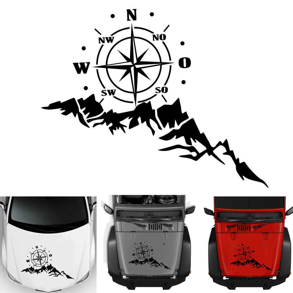 New Sticker Reflective Mountain Tree Vehicle Decal Off-road Caravan Car Styling Decoration Accessories Fast delivery CSV