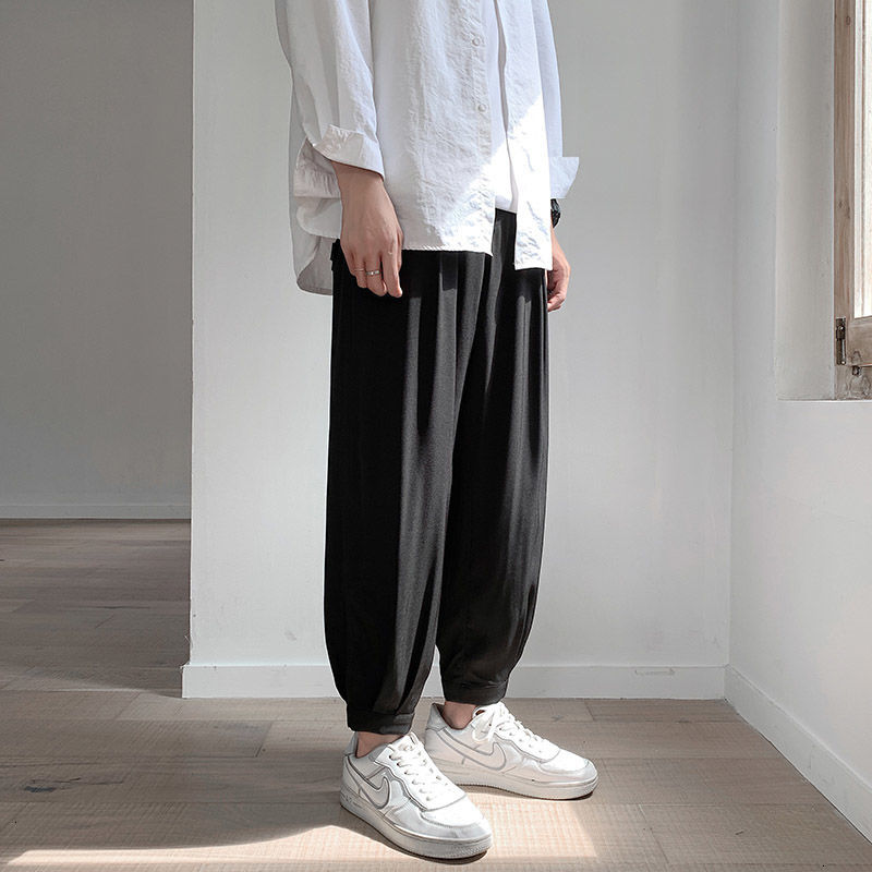 Trousers 2021 Men's Spring and Winter New Light Nine Stitches Male Clothing ZNW9, Green.
Trousers 2021 Men's Spring and Winter New Light Nine Stitches Male Clothing ZNW9, Green.