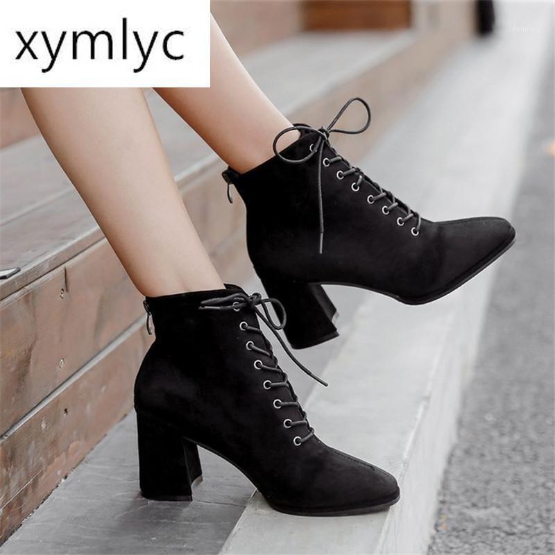 2020 New Autumn Winter Women Boots High Quality Solid Lace-up Back zipper European Ladies Shoes Fashion High Heels Boots 35-391, Black
2020 New Autumn Winter Women Boots High Quality Solid Lace-up Back zipper European Ladies Shoes Fashion High Heels Boots 35-391, Black