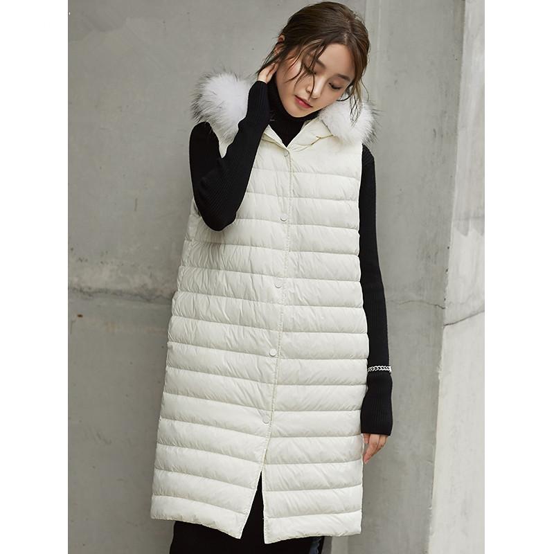 90% Duck Down Vest Women Clothes 2020 Winter Coat Women Raccoon Fur Collar Sleeveless Jacket Korean Vests Gilet MY1532, Black
90% Duck Down Vest Women Clothes 2020 Winter Coat Women Raccoon Fur Collar Sleeveless Jacket Korean Vests Gilet MY1532, Black