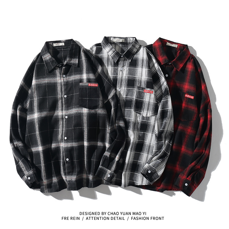 2021 New Japan Style Brand Casual Plaid Shirt for Men's Long Sleeve Spring Autumn Black White Clothing Ybxh, 141 2
2021 New Japan Style Brand Casual Plaid Shirt for Men's Long Sleeve Spring Autumn Black White Clothing Ybxh, 141 2