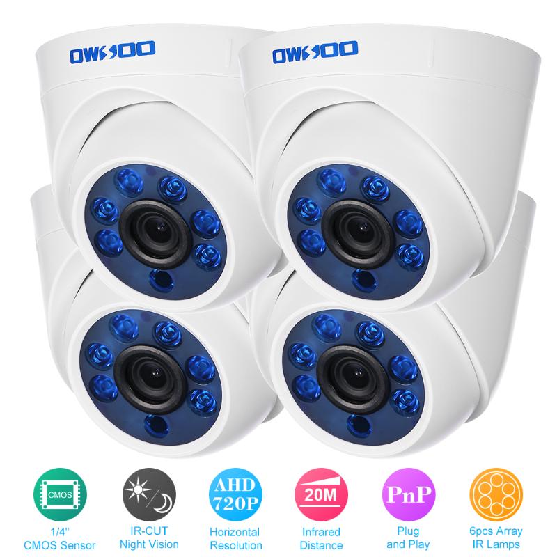 OWSOO 4*720P 1500TVL AHD Indoor Dome CCTV Camera + 4*60ft Surveillance Cable Support IR-CUT Night View 6pcs Array Infrared Lamps
OWSOO 4*720P 1500TVL AHD Indoor Dome CCTV Camera + 4*60ft Surveillance Cable Support IR-CUT Night View 6pcs Array Infrared Lamps