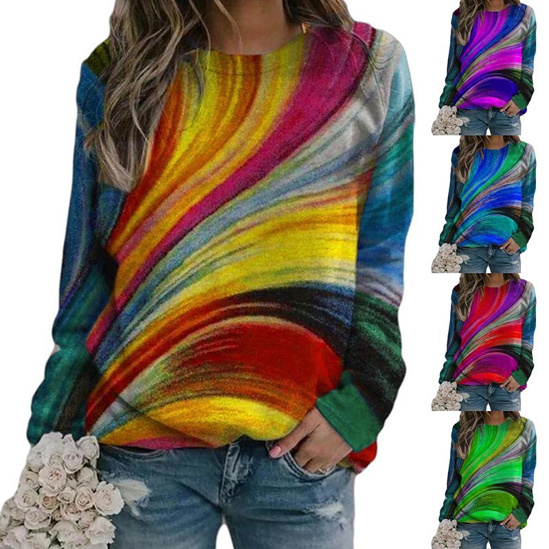 2021 New Spring Autumn Europe and America Border Printed Pullover Around the Neck Female Shirt Sleeves ITPG, Purple
2021 New Spring Autumn Europe and America Border Printed Pullover Around the Neck Female Shirt Sleeves ITPG, Purple