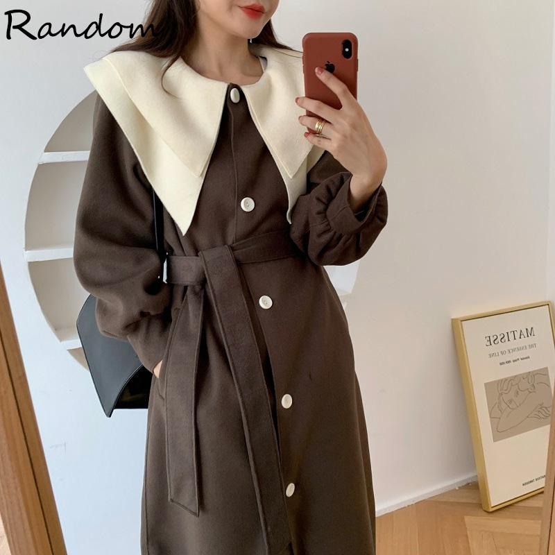 2020 New Autumn Winter Women Vintage Full Sleeve Large Lapel Collar Loose High Street Slim Long Woolen Jacket Coat Chic Overcoat, Black
2020 New Autumn Winter Women Vintage Full Sleeve Large Lapel Collar Loose High Street Slim Long Woolen Jacket Coat Chic Overcoat, Black