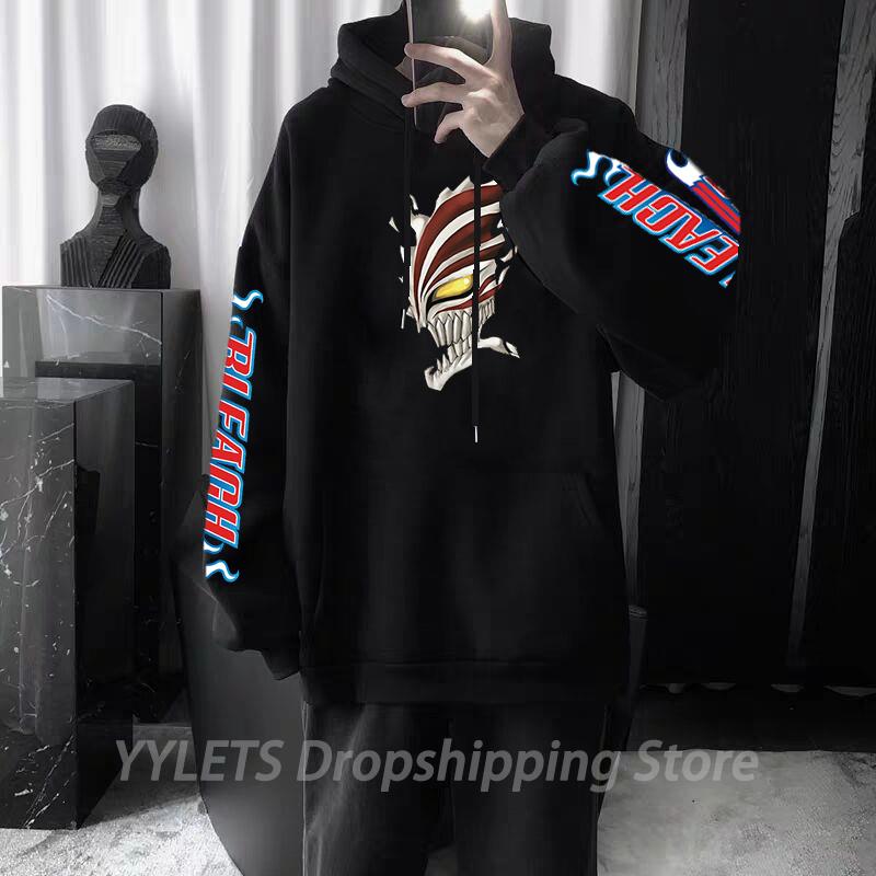 Men's Hoodies & Sweatshirts Men Anime Bleach Ichigo Print Hooded Sweatshirt Pullover Autumn Winter Casual Long Sleeve Harajuku Streetwear To, Black
Men's Hoodies & Sweatshirts Men Anime Bleach Ichigo Print Hooded Sweatshirt Pullover Autumn Winter Casual Long Sleeve Harajuku Streetwear To, Black