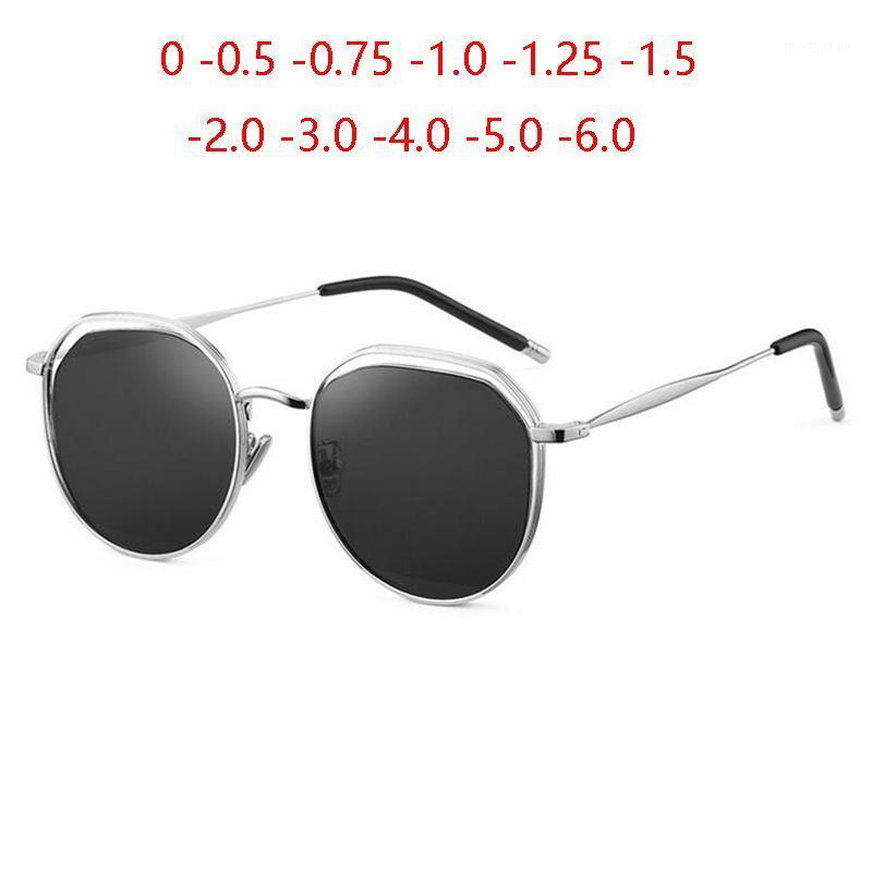 Women Men Gray Lens Prescription Eyeglasses Metal Myopia Lens Vintage Polarized Sunglasses Female 0 -0.5 -0.75 -1.0 To -6.01
Women Men Gray Lens Prescription Eyeglasses Metal Myopia Lens Vintage Polarized Sunglasses Female 0 -0.5 -0.75 -1.0 To -6.01