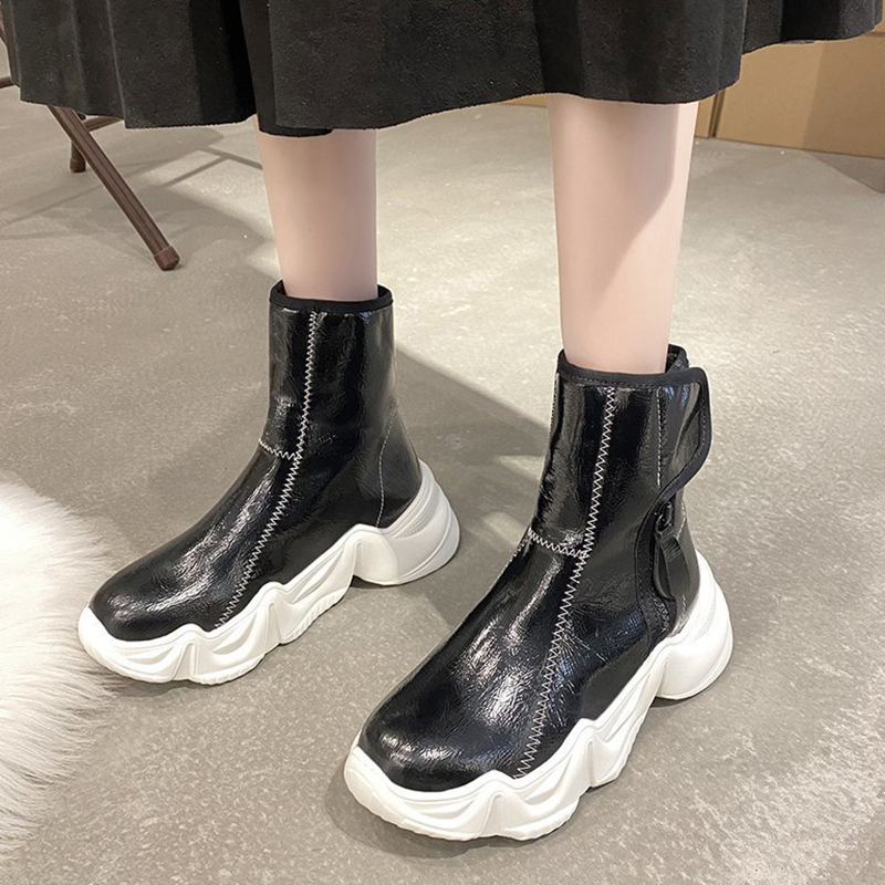 2021 The New Proof Dwaterproof Water Leather Ankle Boots Chunky Platform Thick Woman Stuffed Cotton Hot Shoes Vr7z, Silver
2021 The New Proof Dwaterproof Water Leather Ankle Boots Chunky Platform Thick Woman Stuffed Cotton Hot Shoes Vr7z, Silver