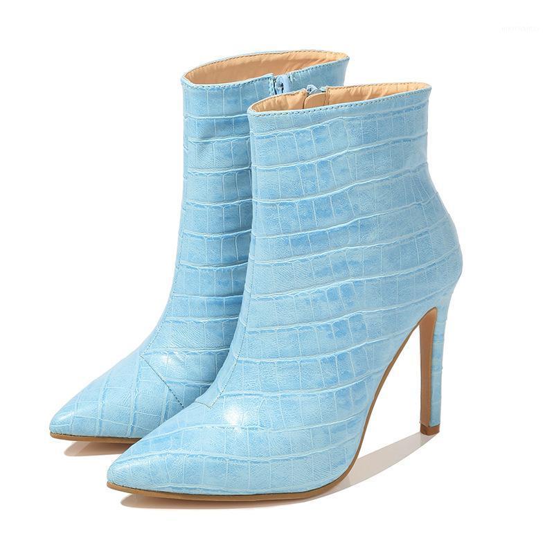 Thin High Heels Boots Women Cow Leather Ankle Booties Female Metal Shoes Ladies Party Pointed Toe Zip Shoes1, Sky blue
Thin High Heels Boots Women Cow Leather Ankle Booties Female Metal Shoes Ladies Party Pointed Toe Zip Shoes1, Sky blue