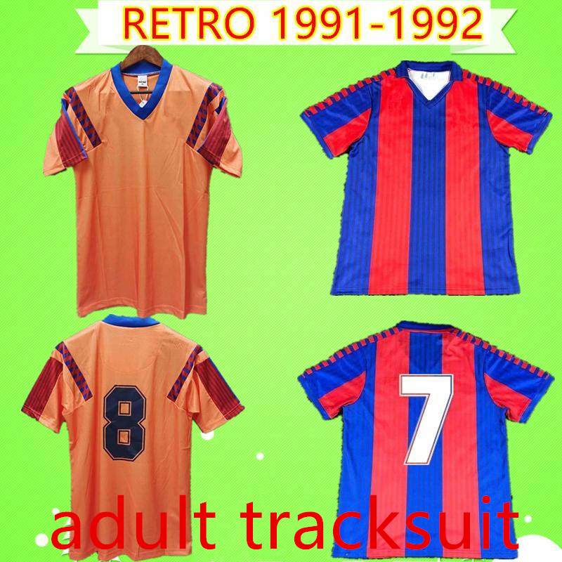 91/92 Retro jerseys Shirt 1991 1992 soccer jersey Vintage home away orange classic camiseta Stoichkov Koeman Laudrup Bakero Begiristain, Multi
91/92 Retro jerseys Shirt 1991 1992 soccer jersey Vintage home away orange classic camiseta Stoichkov Koeman Laudrup Bakero Begiristain, Multi